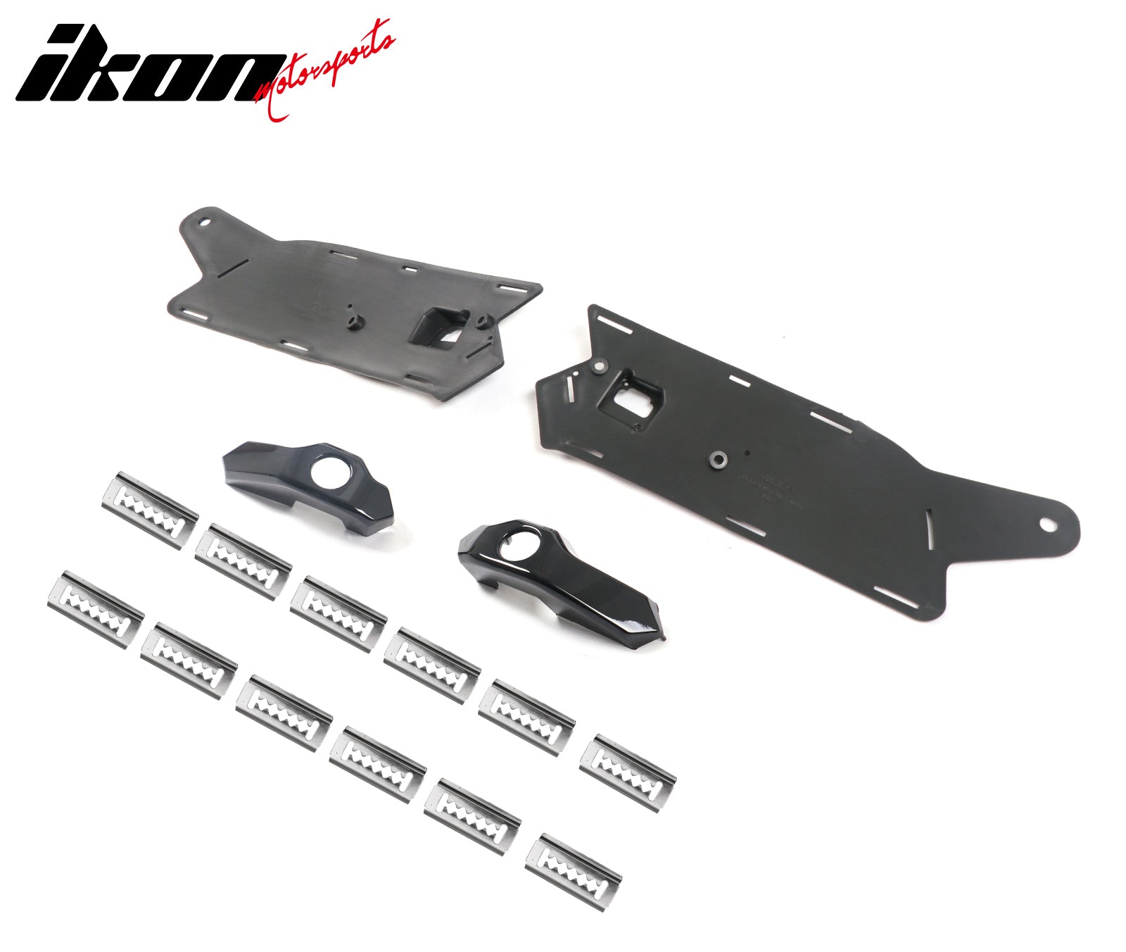 Fits 14-19 Chevy Corvette C7 Z06 Style Front Bumper Mesh Grille ABS Gloss Black