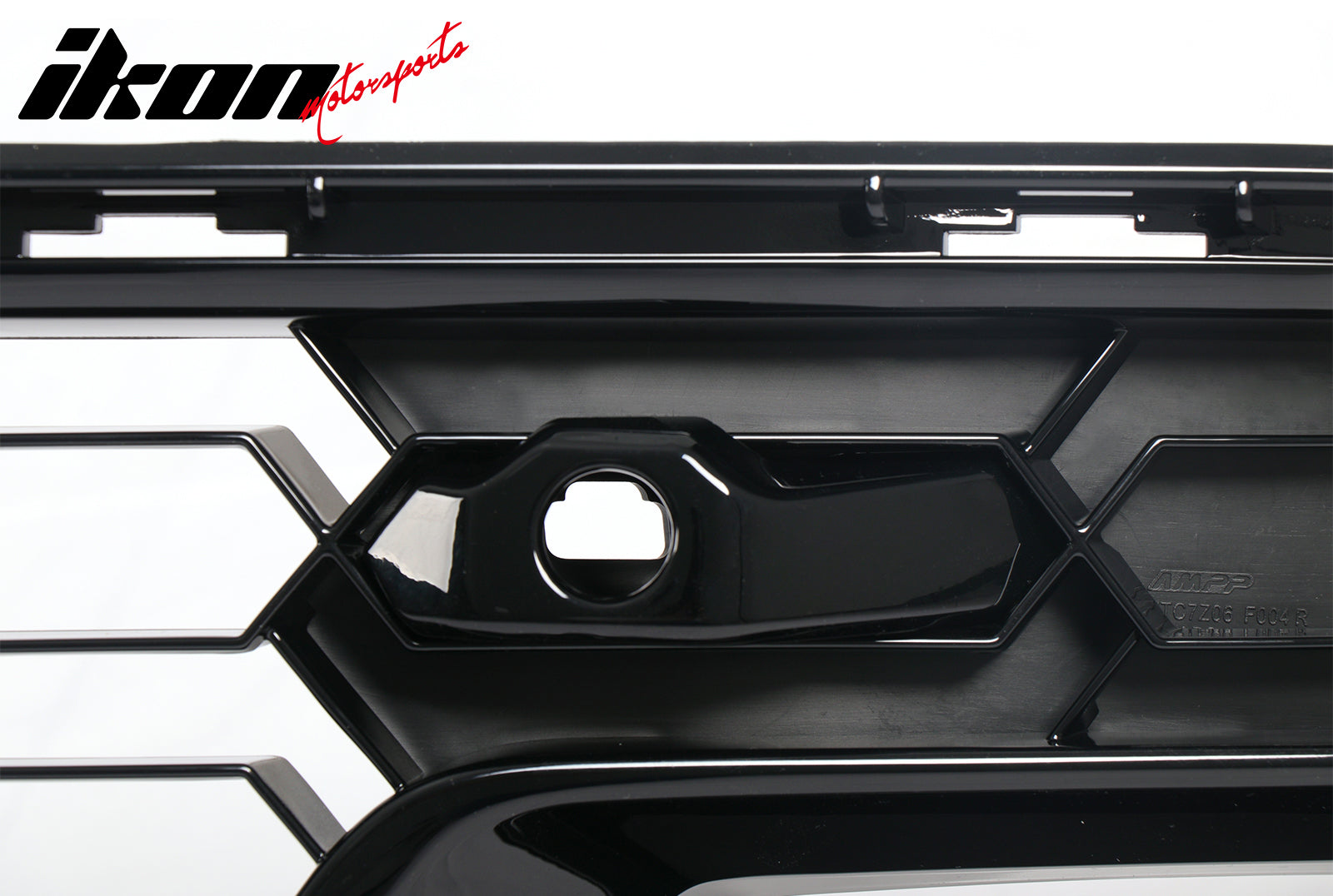 Fits 14-19 Chevy Corvette C7 Z06 Style Front Bumper Mesh Grille ABS Gloss Black