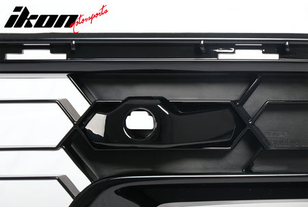 Fits 14-19 Chevy Corvette C7 Z06 Style Front Bumper Mesh Grille ABS Gloss Black