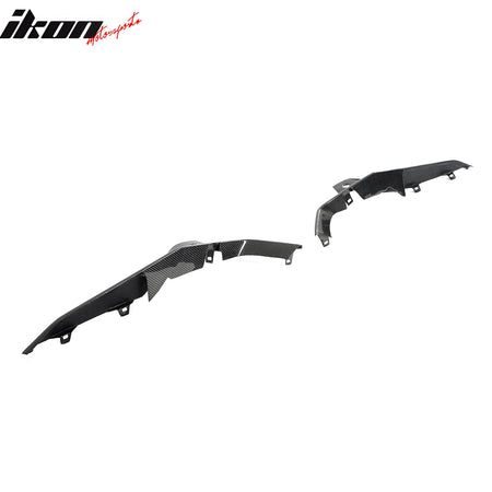 Fits 23-25 Chevy Corvette C8 Z06/E-Ray/ZR1 Grille Trim Carbon Fiber 2PC Overlay