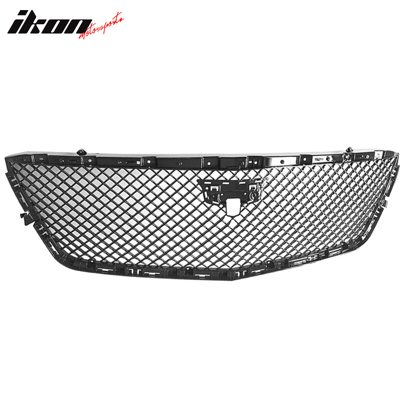 Fits 19-20 Cadillac CT6 V Style Front Bumper Hood Grill Grille ABS Gloss Black