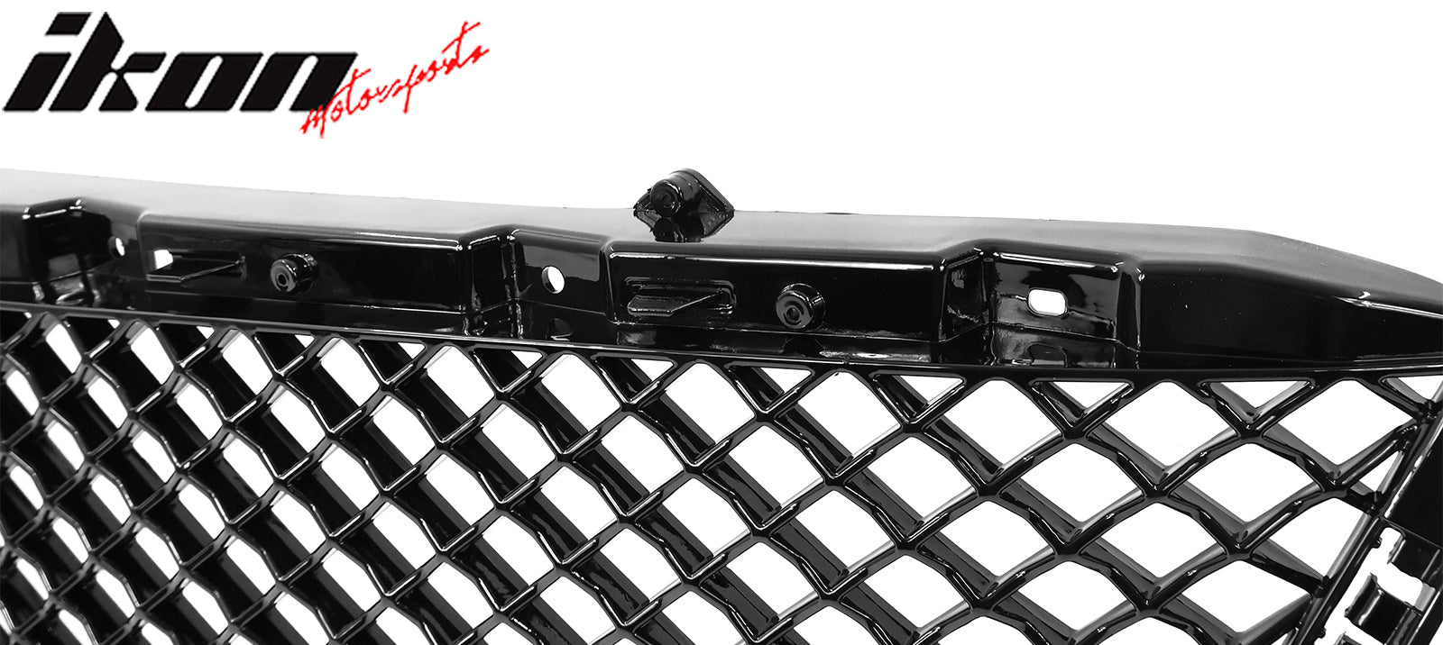 Fits 19-20 Cadillac CT6 V Style Front Bumper Hood Grill Grille ABS Gloss Black