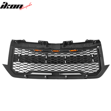 Fits 16-18 Chevy Silverado 1500 Front Bumper Hood Mesh Grille - Matte Black