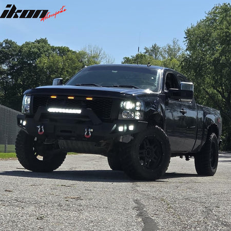 Fit 2011-2014 Chevy Silverado 2500 HD / 3500 HD Grille Matte Black