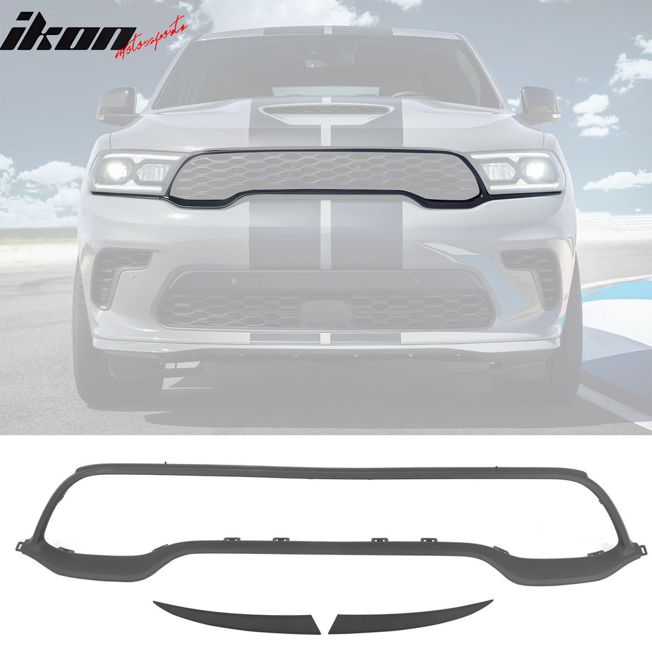 2021-2024 Dodge Durango Front Upper Grille Surround Trim Hellcat Style