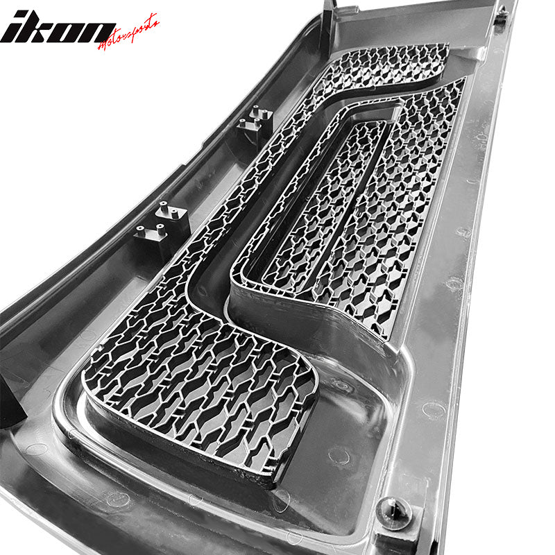 Fits 15-18 Dodge Ram 1500 Rebel Front Bumper Grille Hood Grill Matte Black