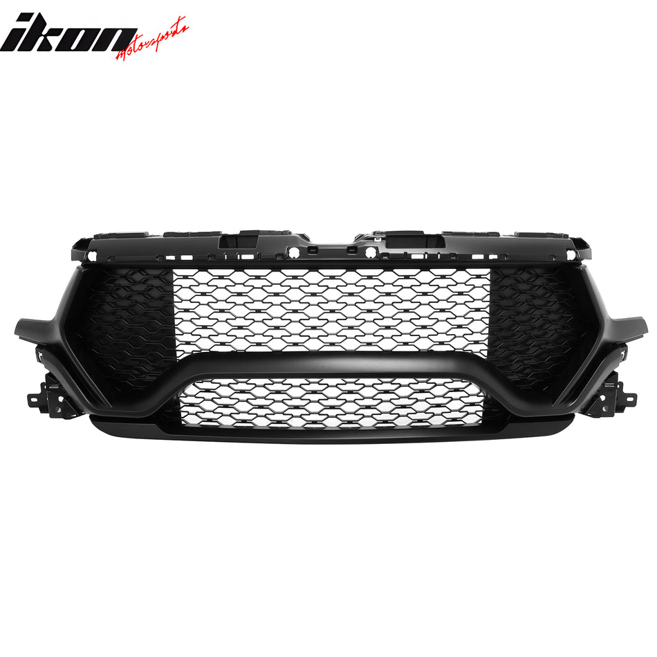 2019-2024 Ram 1500 Longhorn TRX Style Matte Black Front Bumper Grille ABS