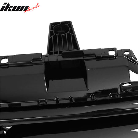 For 19-24 Ram 1500 Rebel OE Style Front Bumper Hood Grille Cover Gloss Black ABS