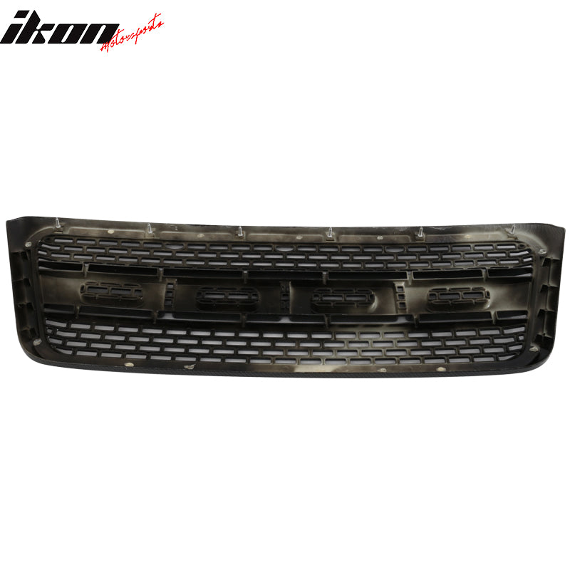 Fits 04-08 Ford F-150 R Style Front Bumper Hood Grille Carbon Fiber Hydro Dip