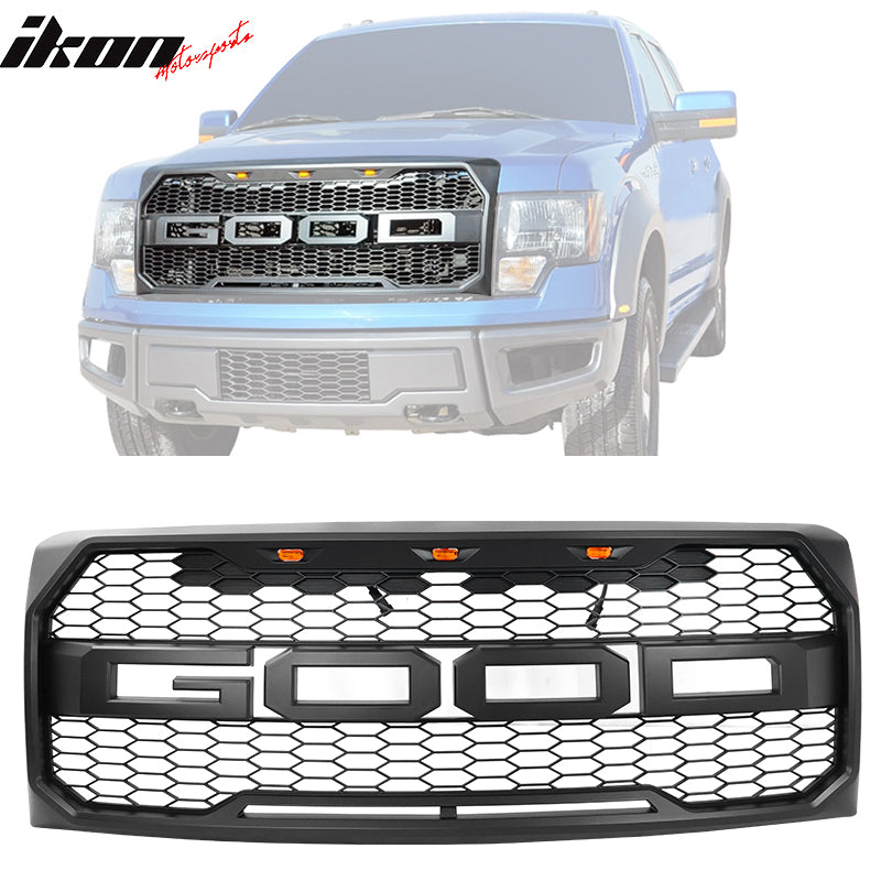 2009-2014 Ford F150 New R Front Bumper Grille Hood Mesh Package ABS