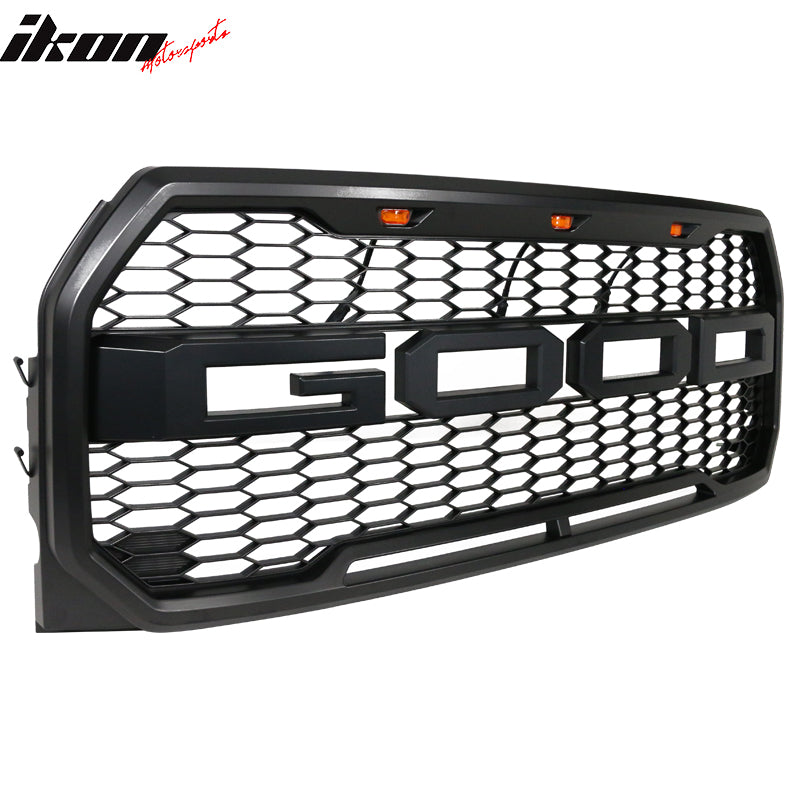 Fits 15-17 Ford F150 R Style Front Bumper Hood Grille