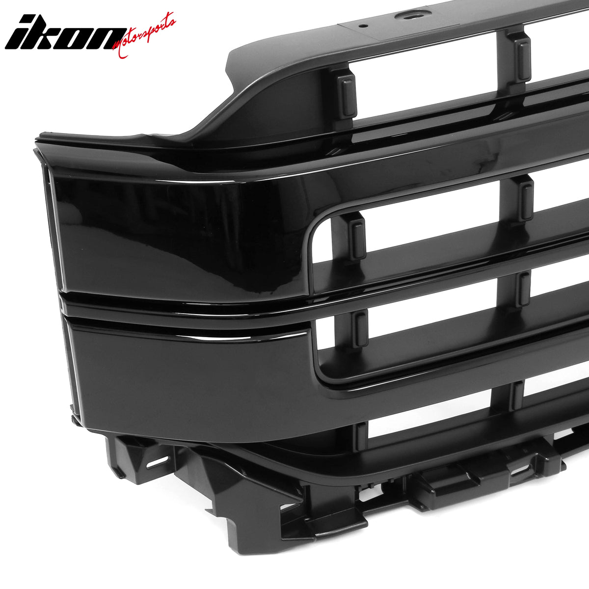 Fits 21-23 Ford F-150 King Ranch Lariat Platinum Upper Mesh Grille Gloss Black