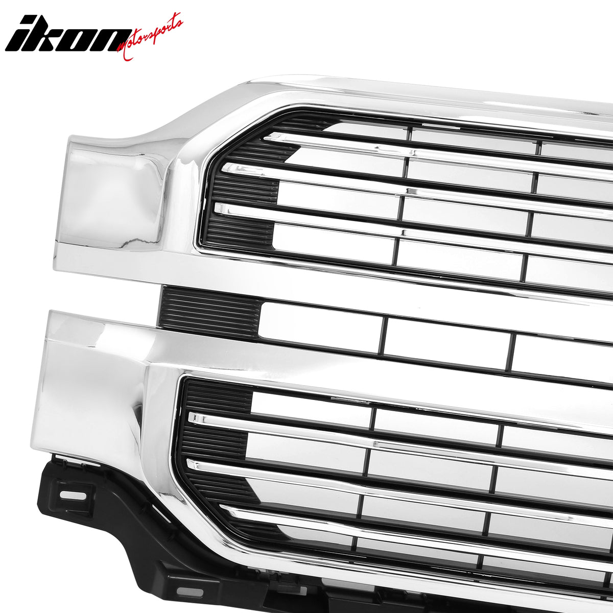 Fits 24-26 Ford F-150 King Ranch Lariat Platinum Front Upper Mesh Grille Chrome