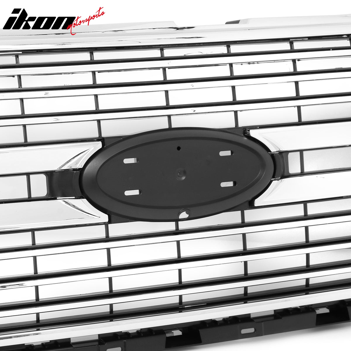 Fits 24-26 Ford F-150 King Ranch Lariat Platinum Front Upper Mesh Grille Chrome