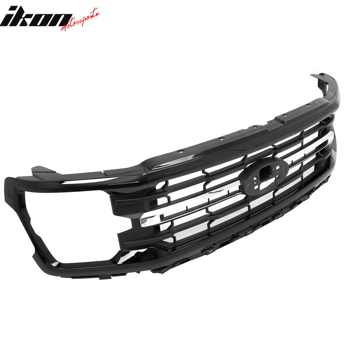 Fits 24-26 Ford F-150 XL STX XLT Tremor XLT Style Front Mesh Grille Gloss Black