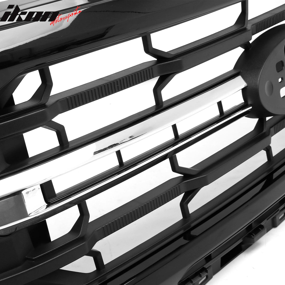Fits 24-26 Ford F-150 XL STX XLT Tremor XLT Style Front Mesh Grille Gloss Black