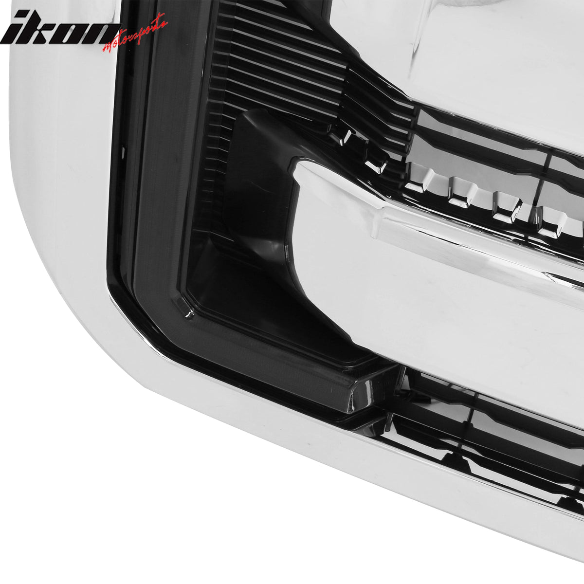 For 11-16 Ford F-250 F-350 F-450 F-550 Super Duty Lariat Grille Cover Chrome LED