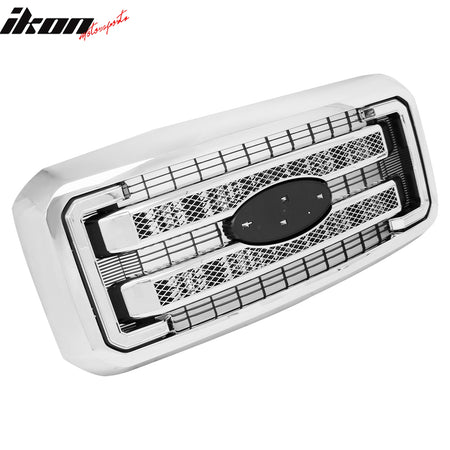 Fits 11-16 Ford F-250 F-350 F-450 F-550 Super Duty Platinum Grille Cover Chrome