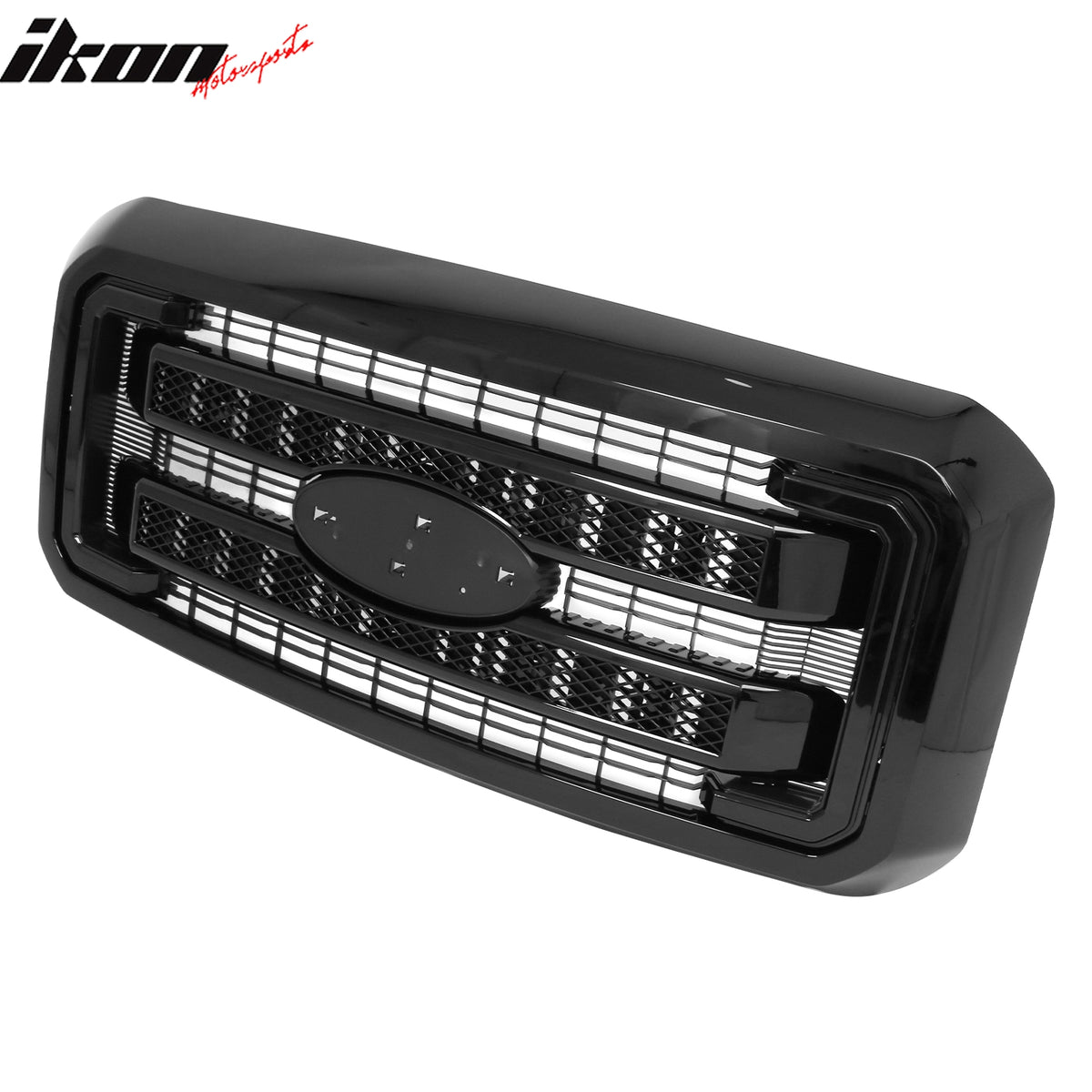 Fits 11-16 Ford F-250 F-350 F-450 F-550 Super Duty Platinum Grille Gloss Black