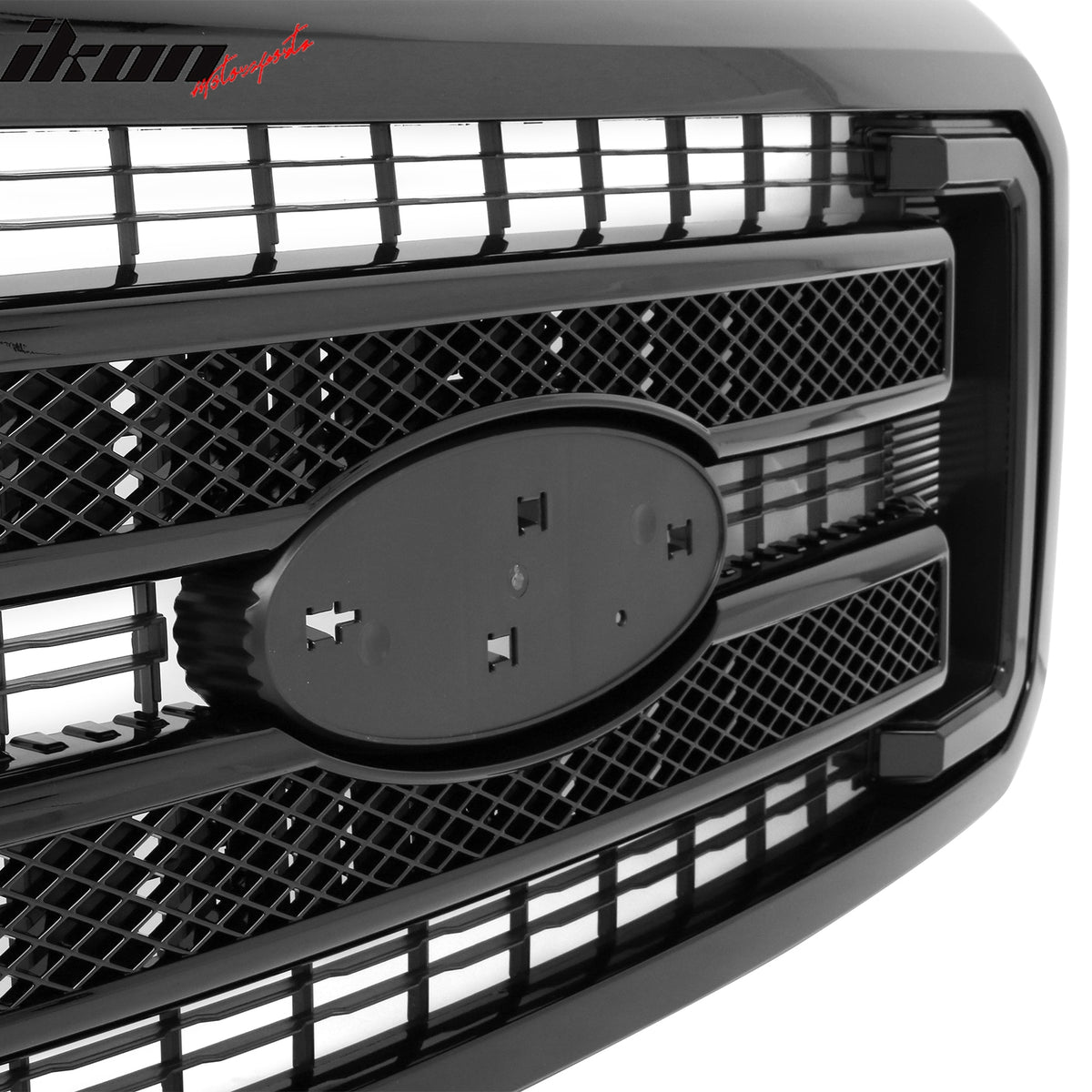 Fits 11-16 Ford F-250 F-350 F-450 F-550 Super Duty Platinum Grille Gloss Black