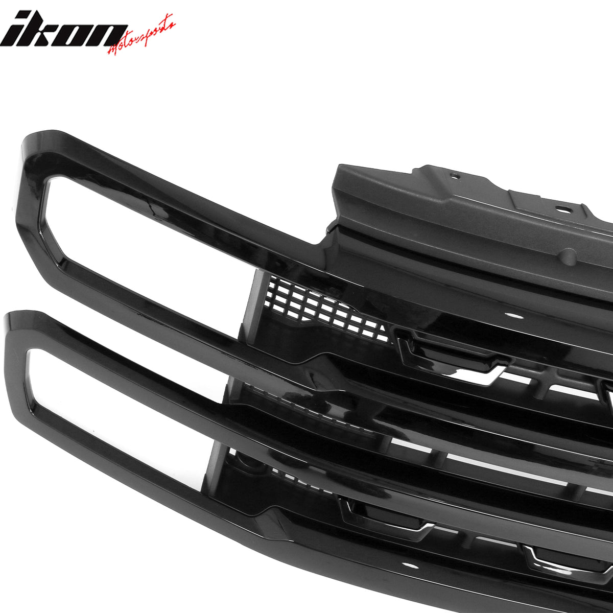 Fits 23-26 F-250 F-350 F-450 Super Duty Platinum Style Front Grille Gloss Black