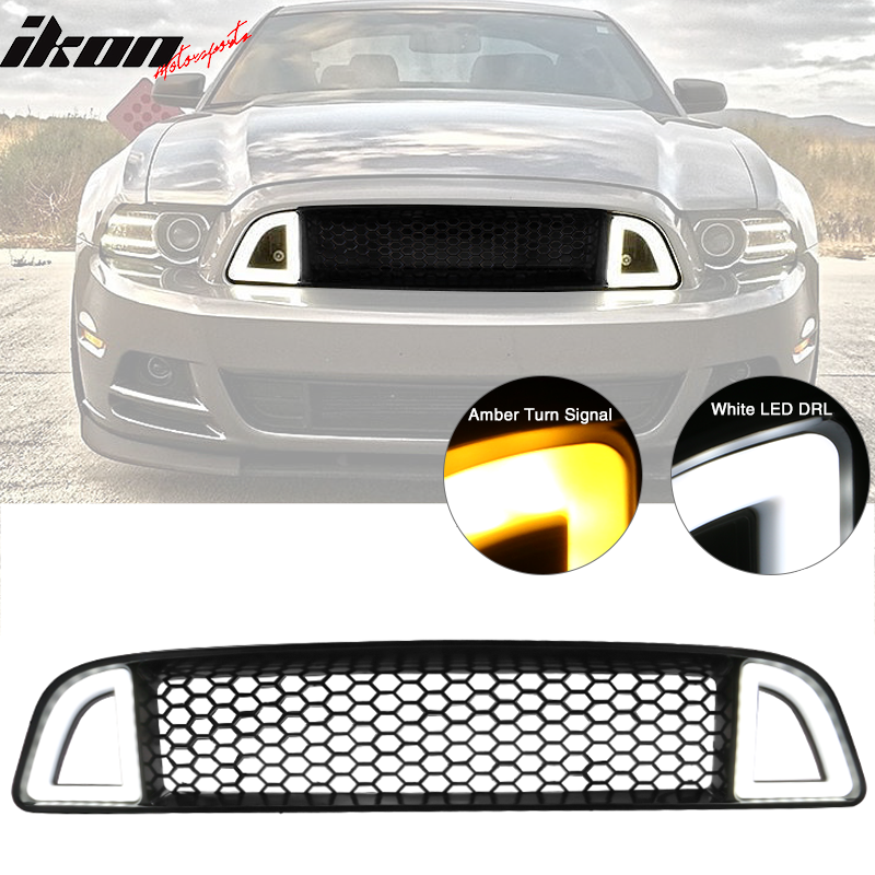 2013-2014 Ford Mustang Non-Shelby LED Light Unpainted Front Grille