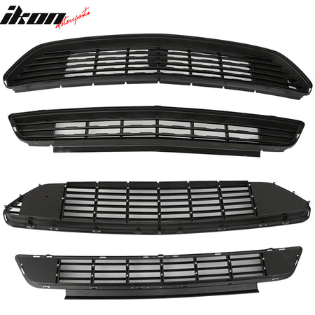 Fits 15-17 Ford Mustang GT CS CA Special Style Front Upper Lower Grille