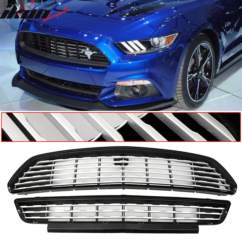 Grille Compatible With 2015-2017 Ford Mustang, CS Style ABS Front