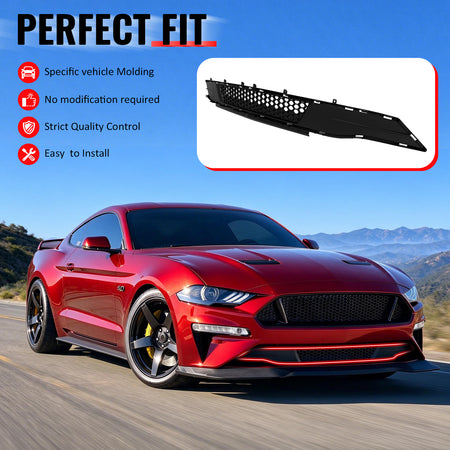 Fit 2018-2023 Ford Mustang Front Lower Grille IKON Style ABS Unpainted