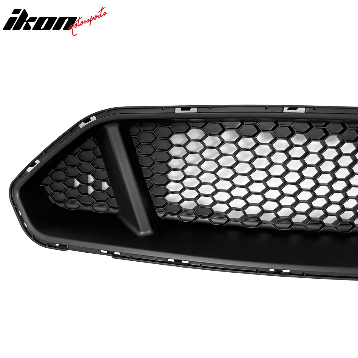 Fits 2018-2023 Ford Mustang IKON Style Front Bumper Upper Grille Unpainted ABS