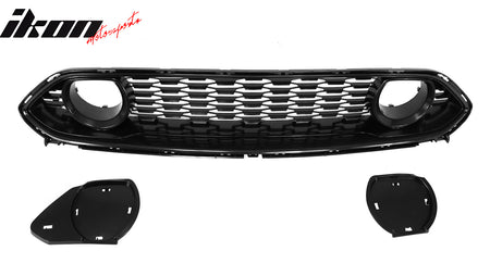 Fits 21-23 Ford Mustang Mach 1 OE Style Black Front Upper Mesh Grille Grill ABS
