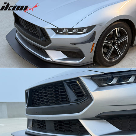 Fits 24-26 Ford Mustang Ecoboost GT Style Front Upper Grille Insert ABS 2PC