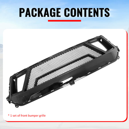 Fits 24-26 Ford Mustang EcoBoost/GT Grille Shelby Super Snake Style Gloss Black