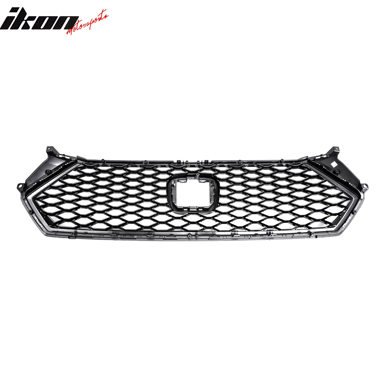 Fits 23-26 Honda Accord 11th TR Style Front Upper Honeycomb Grille Gloss Black