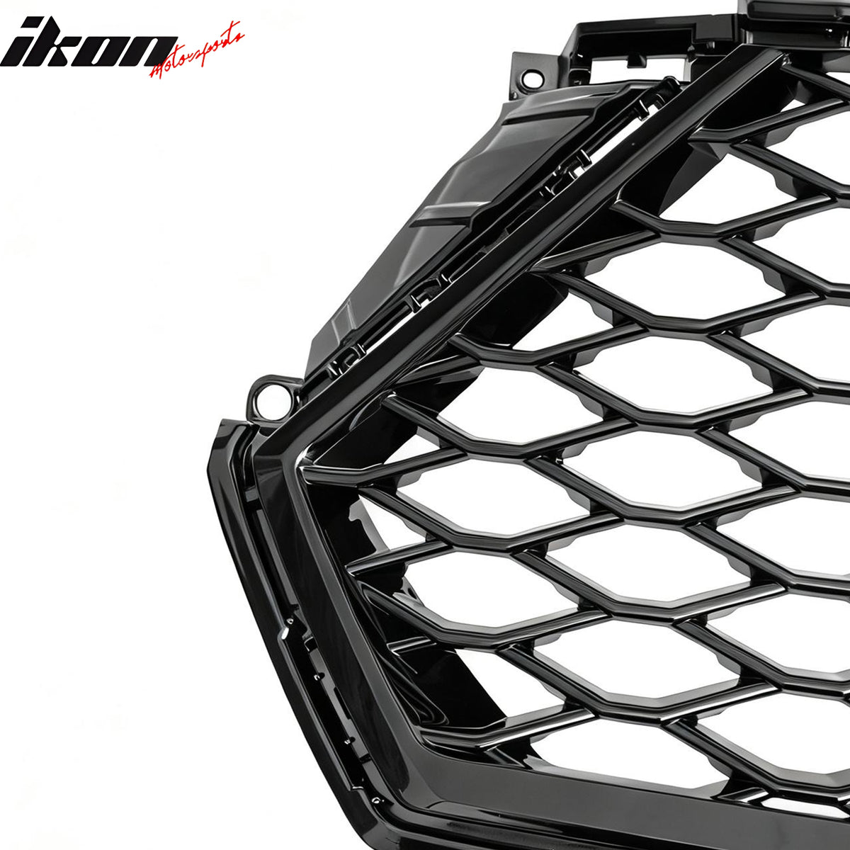 Fits 23-26 Honda Accord 11th TR Style Front Upper Honeycomb Grille Gloss Black