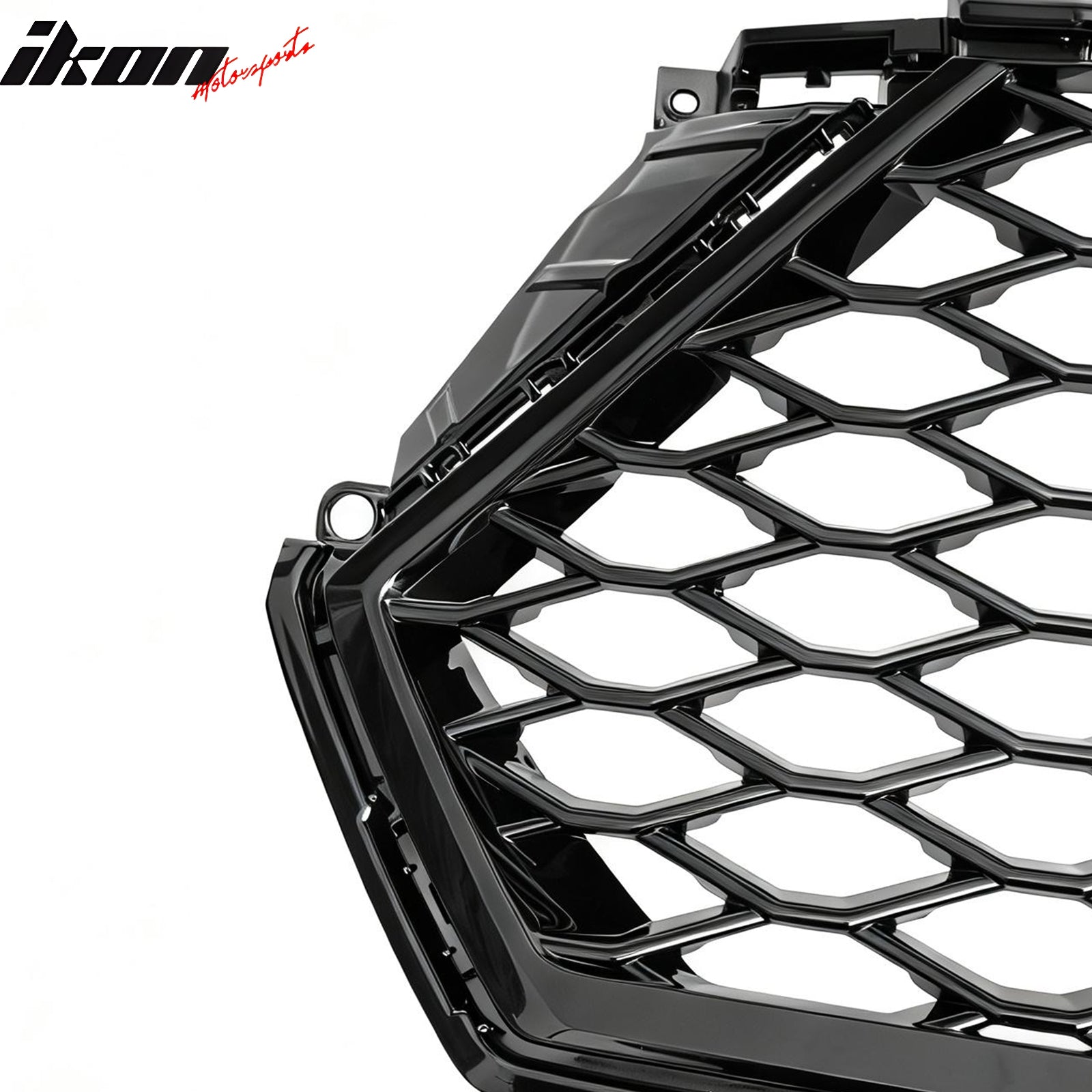 Fits 23-26 Honda Accord 11th TR Style Front Upper Honeycomb Grille Gloss Black