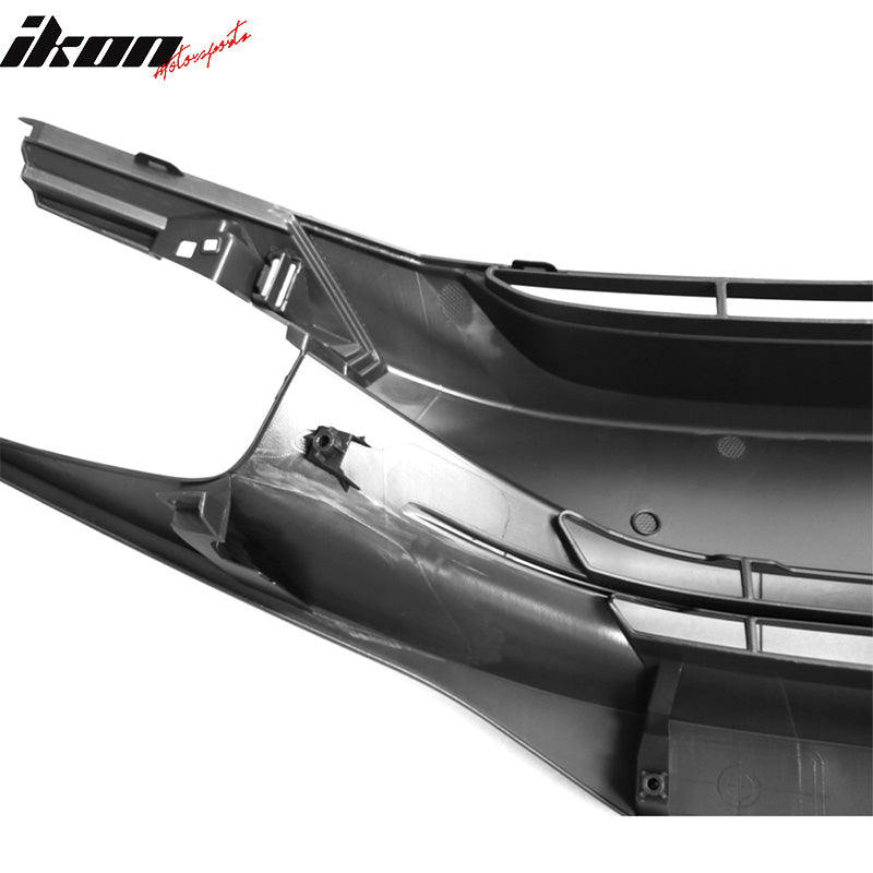 Fits 16-21 Honda Civic 10th OE Style Front Bumper Hood Grille Grill Matte Black