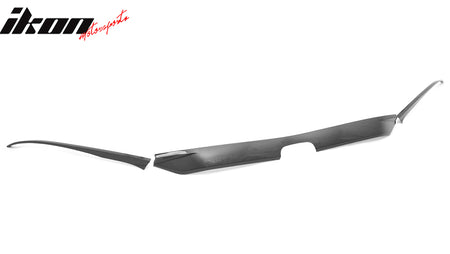 Fits 22-24 Honda Civic OE Front Bumper Grille Cover Trim ABS Carbon Fiber Print