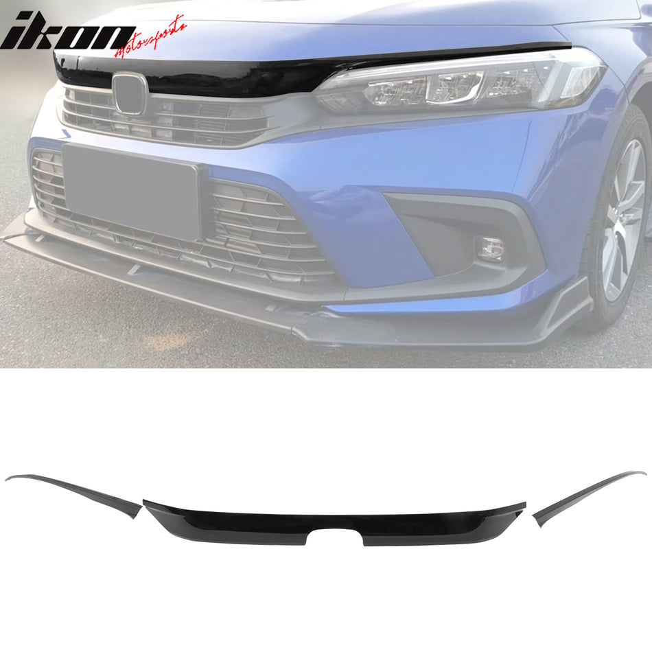 2022-2024 Honda Civic Sedan OE Gloss Black Bumper Grille Cover ABS