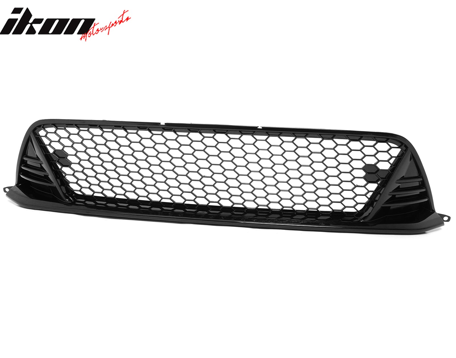 Fits 22-24 Honda Civic Type R Style Front Bumper Lower Grille PP Gloss Black