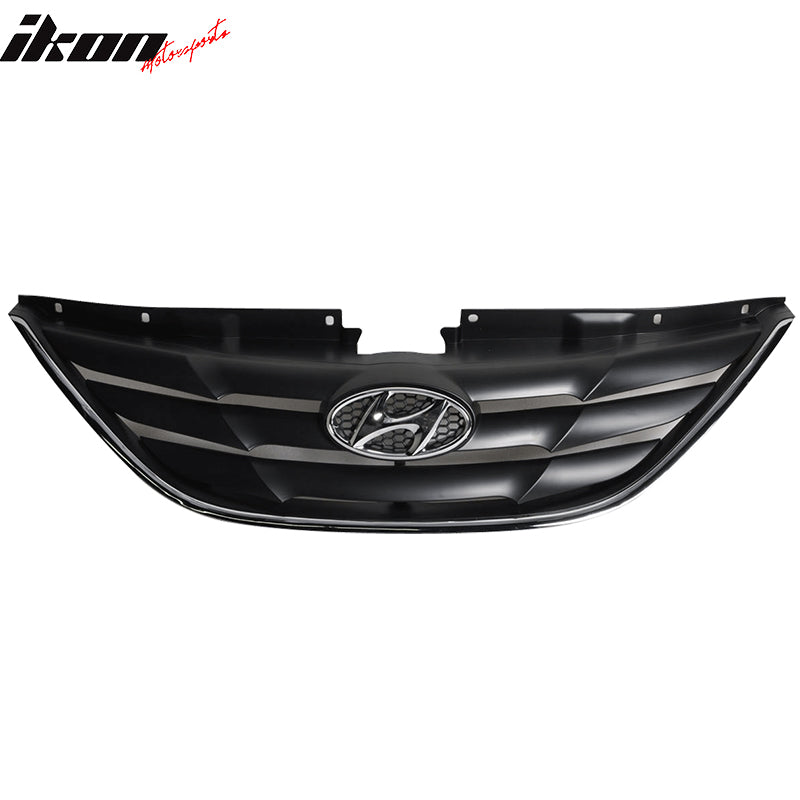 Fits Hyundai Sonata 10-12 Unpainted Mesh ABS OE Front Hood Grille Grill