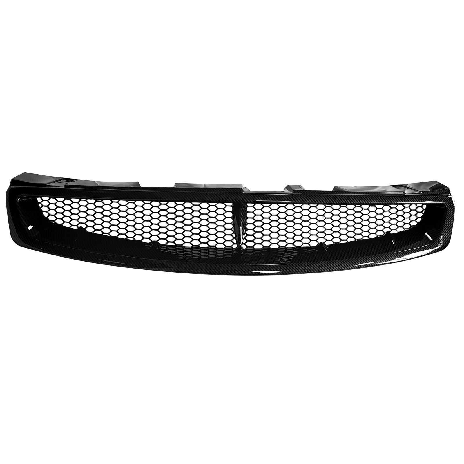 Fits 03-07 Infiniti G35 Coupe JDM Style Front Upper Grille Carbon Fiber Look ABS