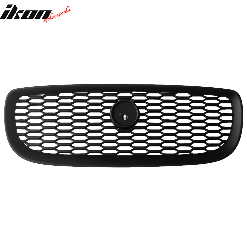 2016-2019 Jaguar XE 2020 Style Front Bumper Upper Grille Replacement Matte Black ABS