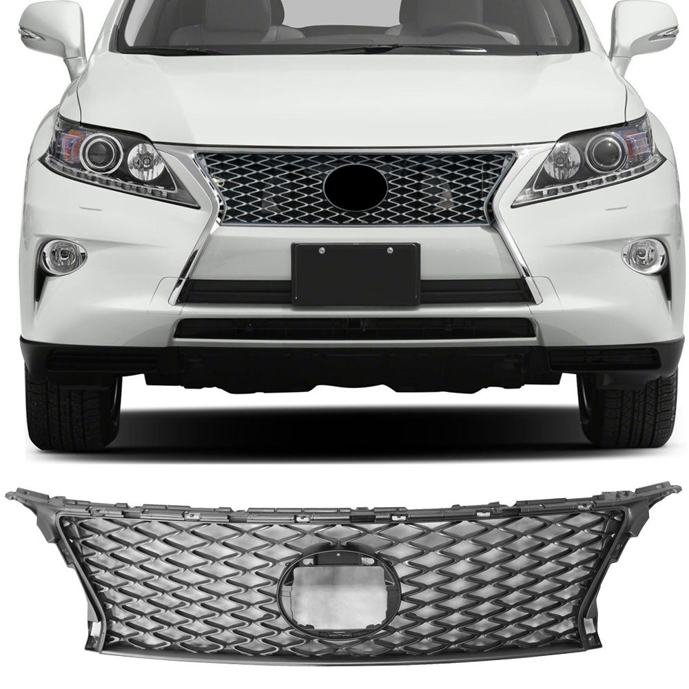 Fits 13-15 Lexus RX350 RX450h F Sport Style Honeycomb Grille Chrome ...