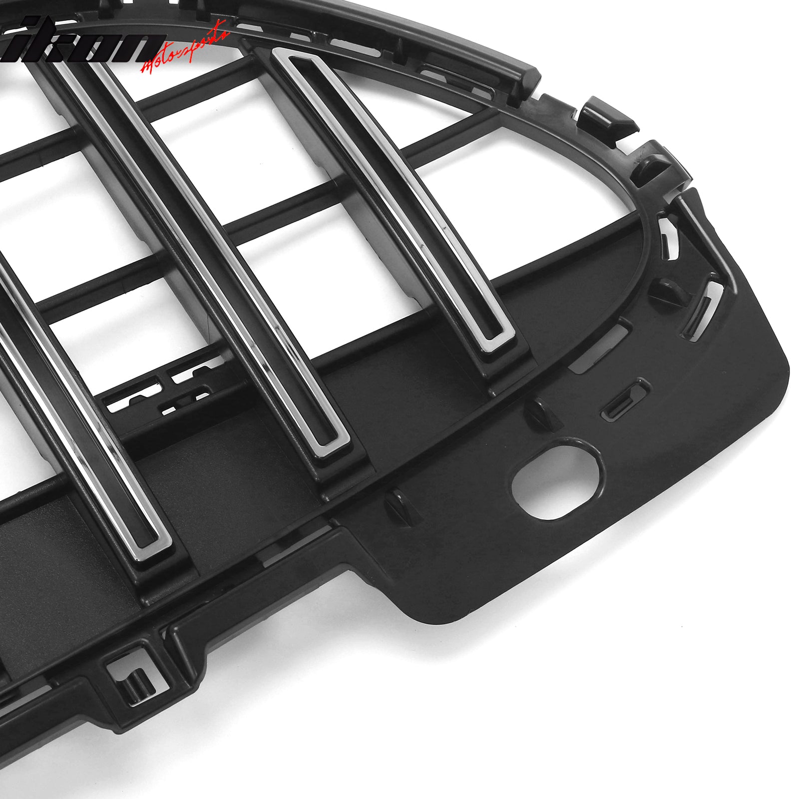 Fits 22-26 Benz C300 C43 AMG W206 GT Style Upper Grille Unpainted & Chrome ABS