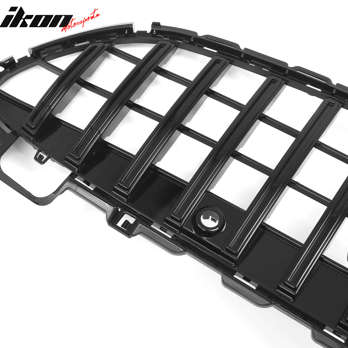 Fits 22-26 Benz C300 C43 AMG W206 GT Style Front Upper Grille Gloss Black ABS