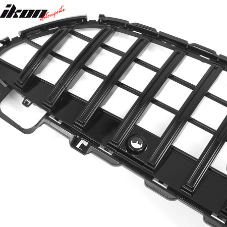 Fits 22-26 Benz C300 C43 AMG W206 GT Style Front Upper Grille Gloss Black ABS