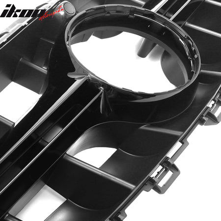 Fits 17-20 Benz E350 E450 E43 W213 E63 Style Front Grille Gloss Black Trim PP