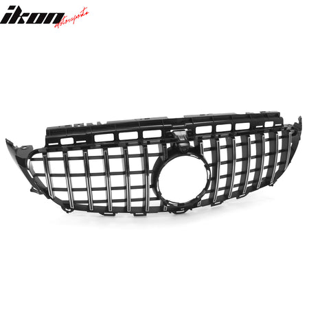 Fits 17-20 Benz E350 E400 E450 E43 GT Style Upper Grille Unpainted + Chrome ABS