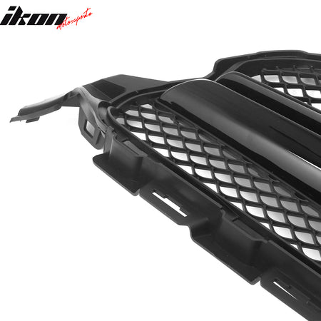 Fits 15-18 Benz C350e C450 AMG W205 C63 Style Front Upper Grille Gloss Black ABS